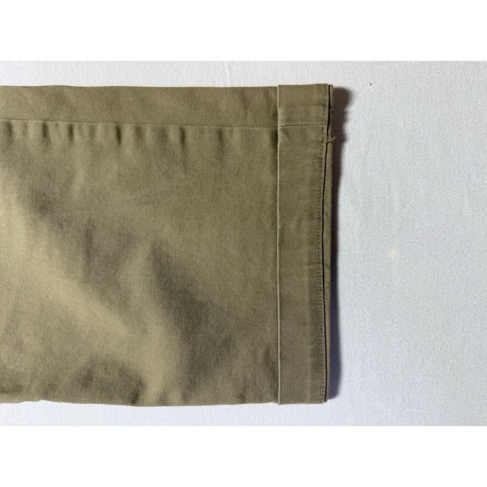 Banana Republic Men's Skinny Fit Stretch Chino Pants Beige 35W Flat Front